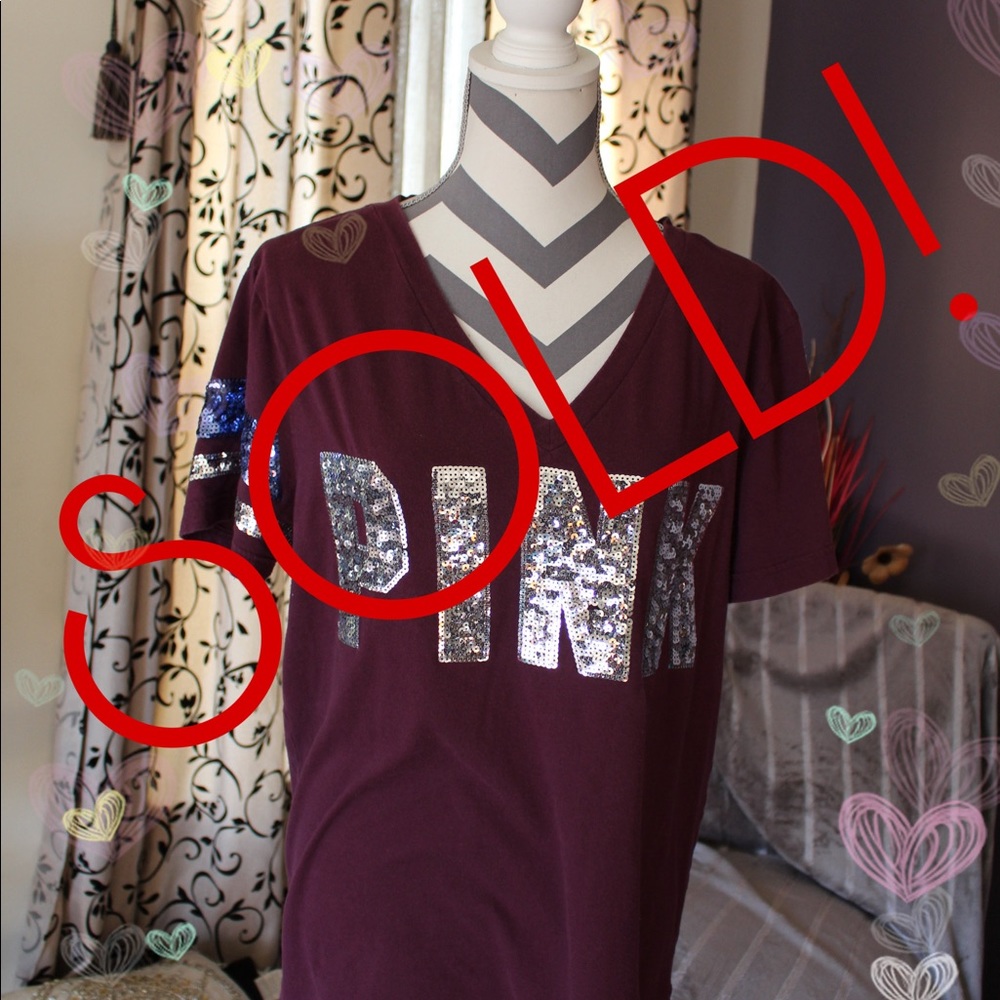 Sequin PINK T-Shirt SOLD!!
